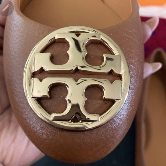 Tory Burch Chelsea Ballet Flat - Tan - Picture 2 of 8
